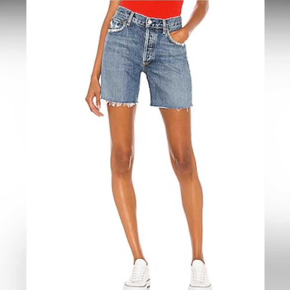 NWOT Agolde Rumi Shorts. Size 24. 100% cotton.